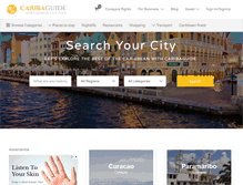 Tablet Screenshot of caribaguide.com